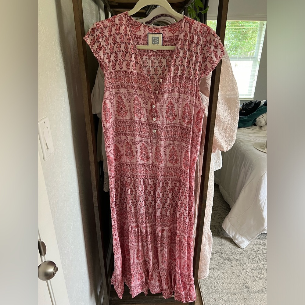Alicia BELL Pink Patterned Maxi Dress